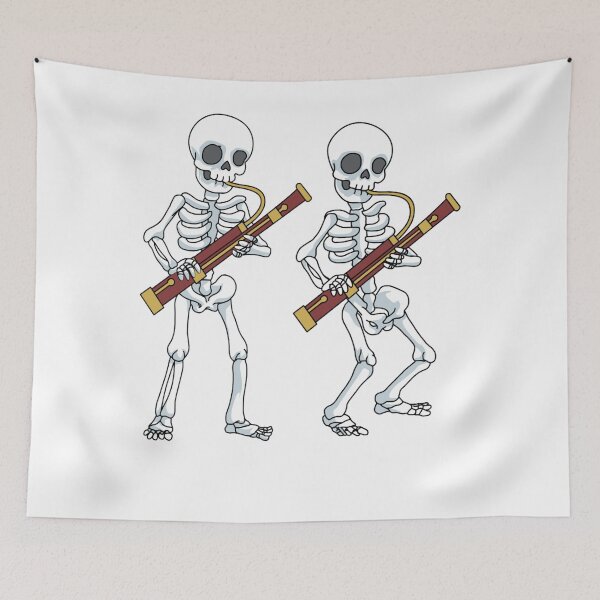 Item preview, Skeleton Bassoon Band Player Bassoonist Reeds , designed and sold by Vincentickinson.