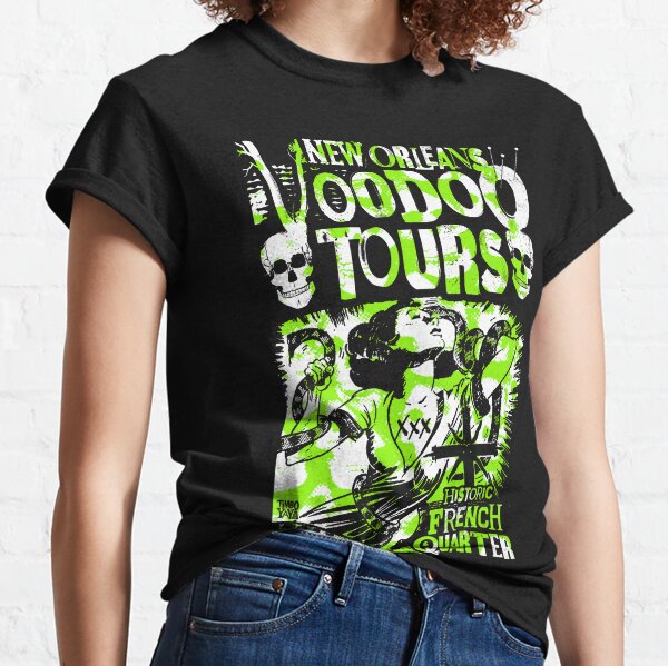 Custom Bleached New Orleans Voodoo Saloon Tee