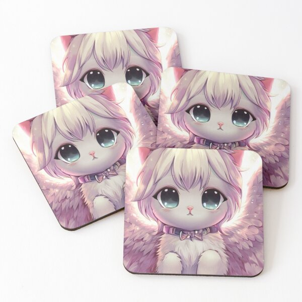 Item preview, Otherworldly Charm: Captivating Image of a Cute White Cat and Its Magical Wings designed and sold by SeraphinaBlaze.