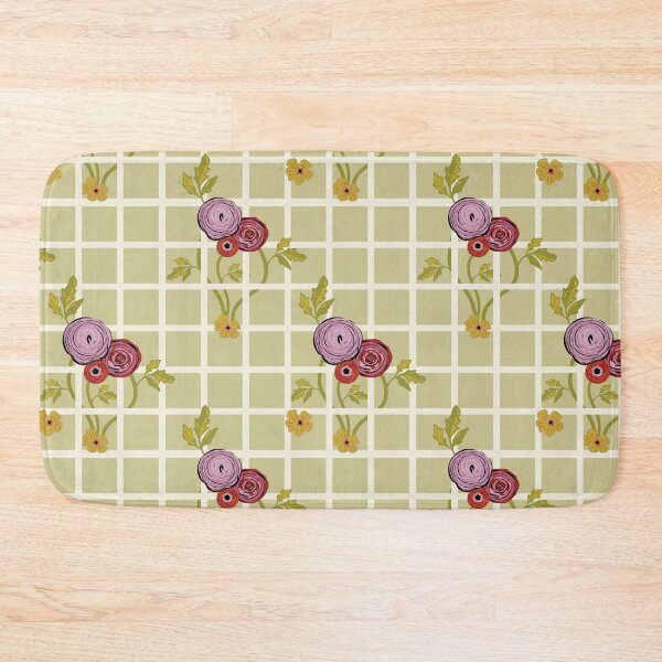 Item preview, Ranunculaceaes and buttercups on a vintage style garden lattice designed and sold by ncxadair.