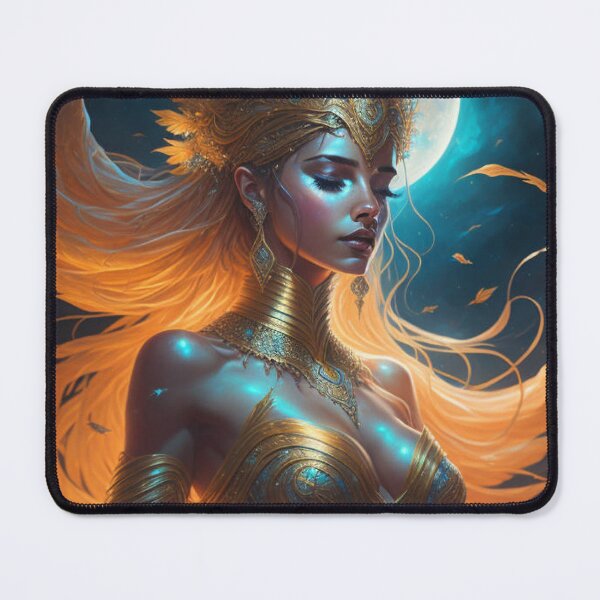 Item preview, Mystical Moonlight: Enchanting Woman Under the Lunar Glow designed and sold by OrionFrost.