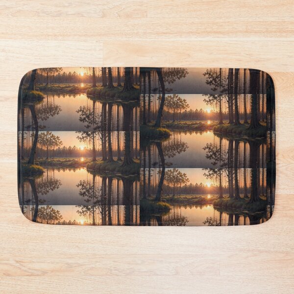 Item preview, Sunset over a swamp designed and sold by Ody2000.