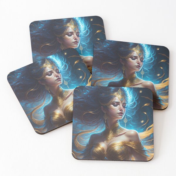 Item preview, Ethereal Elegance: Captivating Lady Bathed in Moon's Radiance designed and sold by OrionFrost.
