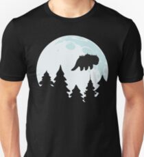 Mit Mondschein fliegen Unisex T-Shirt