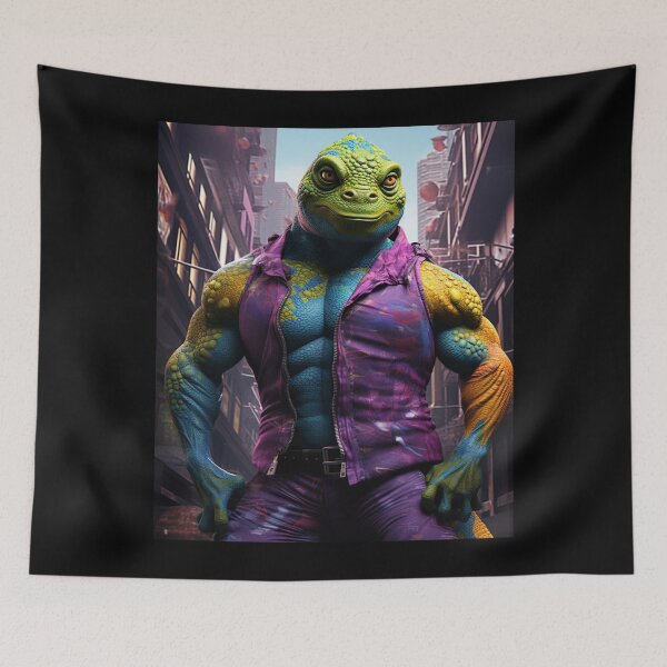 Item preview, Chameleon Monster Bodybuilder: Strength in Every Shade designed and sold by JLCableStudio.
