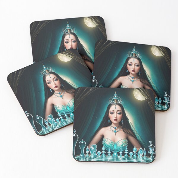 Item preview, Chessboard Charisma: Captivating Lady in the Realm of Strategic Beauty designed and sold by ThorneEvernight.