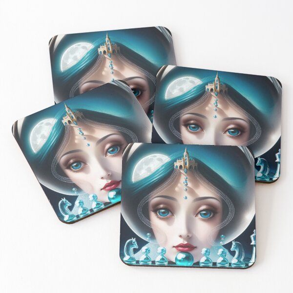 Item preview, Enigmatic Duels: Graceful Woman Gracing a Chessboard of Intrigue designed and sold by ThorneEvernight.