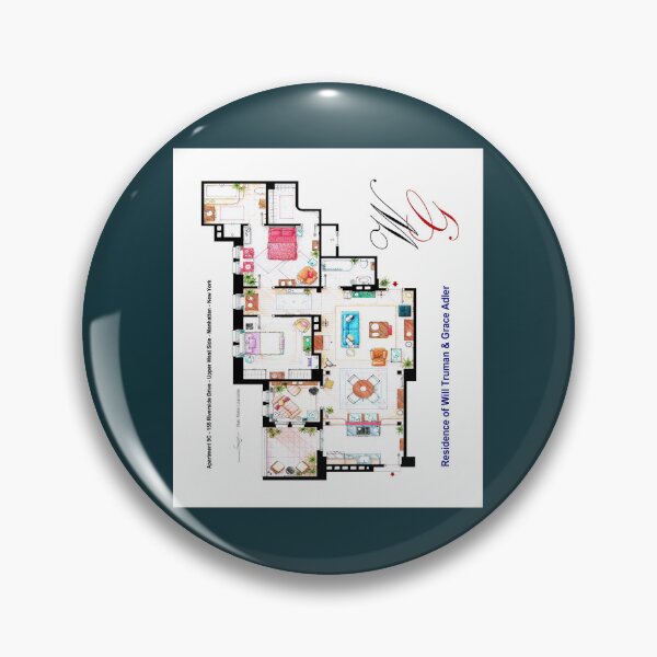 Item preview, Apartment of Will Truman and Grace Adler designed and sold by BrodenEveleigh.