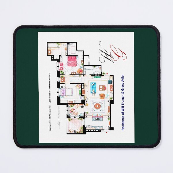 Item preview, Apartment of Will Truman and Grace Adler designed and sold by BrodenEveleigh.