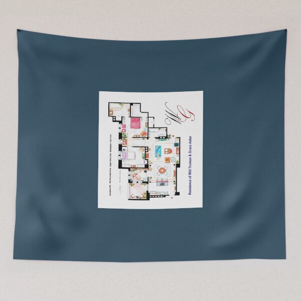 Item preview, Apartment of Will Truman and Grace Adler designed and sold by BrodenEveleigh.