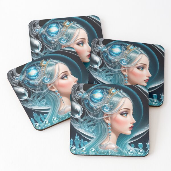 Item preview, Beauty's Gambit: Enthralling Woman Playing her Moves on a Dreamlike Chess Set designed and sold by ThorneEvernight.