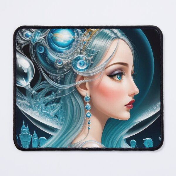Item preview, Beauty's Gambit: Enthralling Woman Playing her Moves on a Dreamlike Chess Set designed and sold by ThorneEvernight.