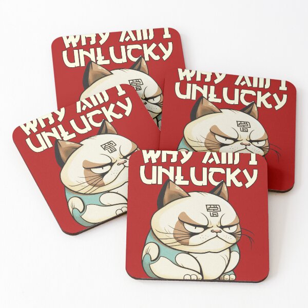 Item preview, Grumpy Fortune Cat designed and sold by Oscar Price.