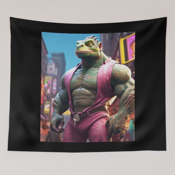 Item preview, Chameleon Monster Bodybuilder: Strength in Every Shade designed and sold by JLCableStudio.