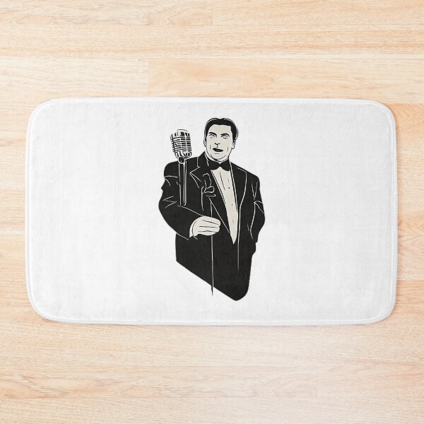 Item preview, Enrico Caruso Embracing his Microphone Silhouette designed and sold by MinimalistHaven.
