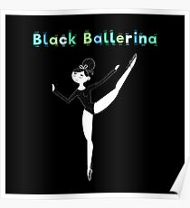 Schwarze Ballerina Poster
