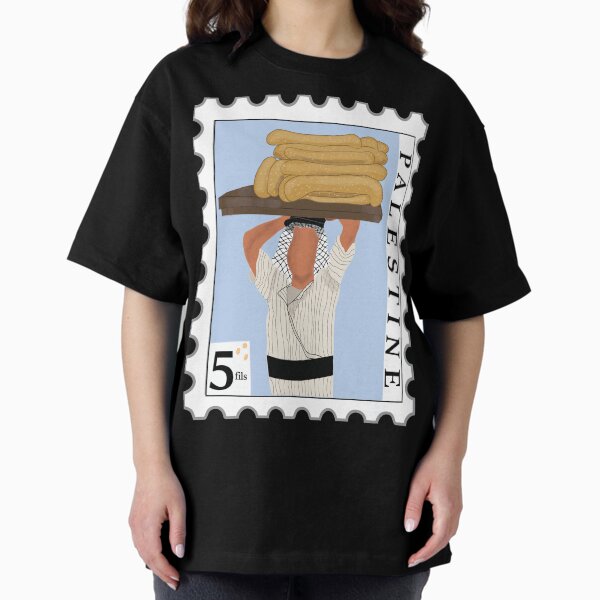Palestinian Amo carrying Kaak Al-Quds Oversized T-Shirt
