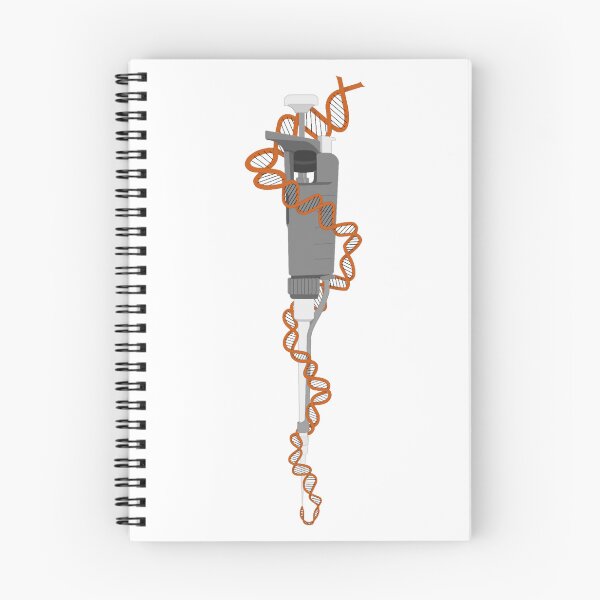 Item preview, Gray Micropipette with Orange DNA designed and sold by emmacatwheels.