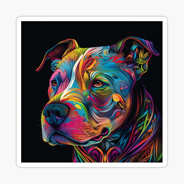 Pitbull Portrait Metal Sign Cutout - Etsy