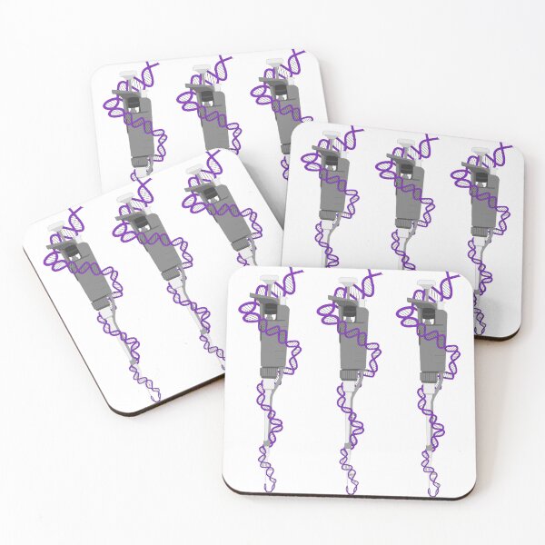 Item preview, Gray Micropipette with Purple DNA designed and sold by emmacatwheels.