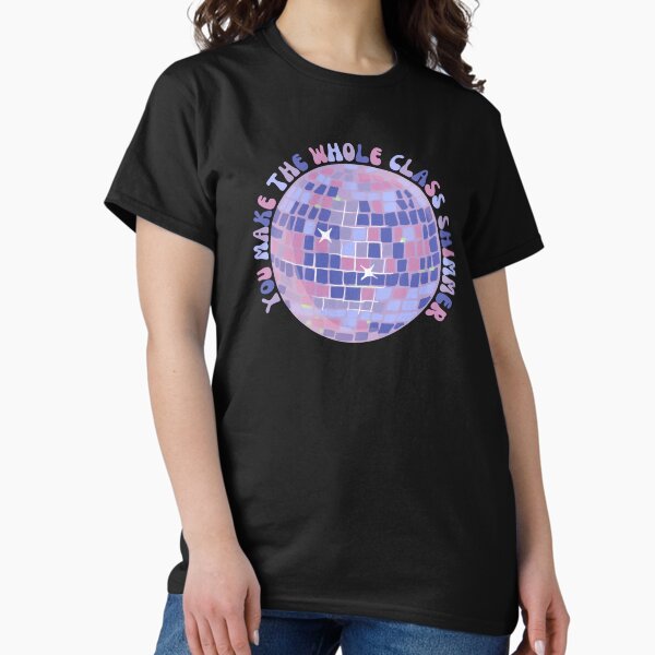 Item preview, You Make the Whole Class Shimmer Teacher Elementary Teacher Decor Purple and Pink Disco Ball designed and sold by ShoniwDesigns.