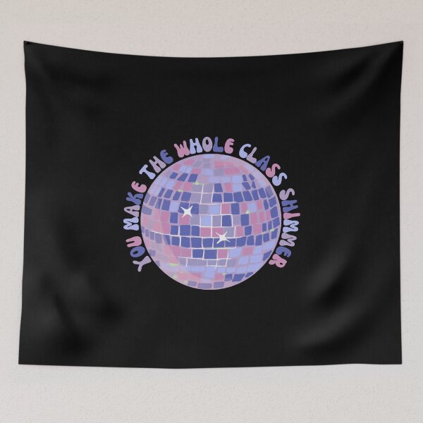 Item preview, You Make the Whole Class Shimmer Teacher Elementary Teacher Decor Purple and Pink Disco Ball designed and sold by ShoniwDesigns.