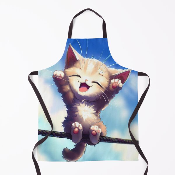 Item preview, Swinging Whiskers: Adorable Cat Enjoying a Rope Swing designed and sold by NovaBane.