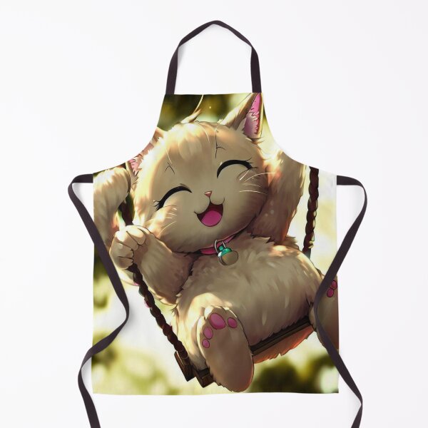 Item preview, Feline Serenity: Charming Kitty Lounging on a Rope Swing designed and sold by NovaBane.