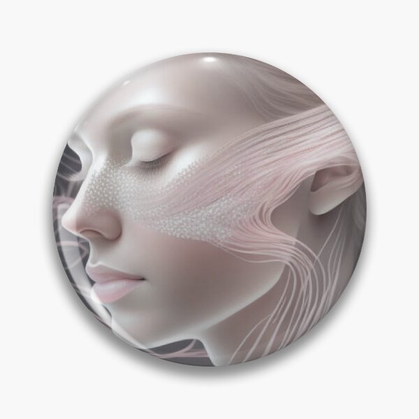 Item preview, Chromatic Beauty: Hypnotic Portrait of a Woman Adorned in Mysterious Tones designed and sold by SolaraNocturne.