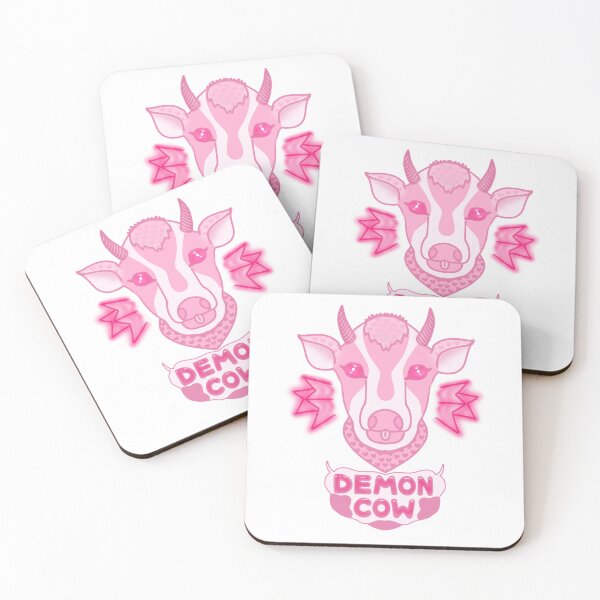 Item preview, Pink Demon Cow designed and sold by littlecamkoala.