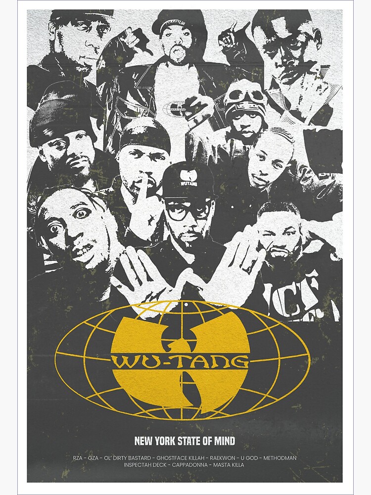 Wu-Tang NY State of Mind Retro Poster MLB Jersey