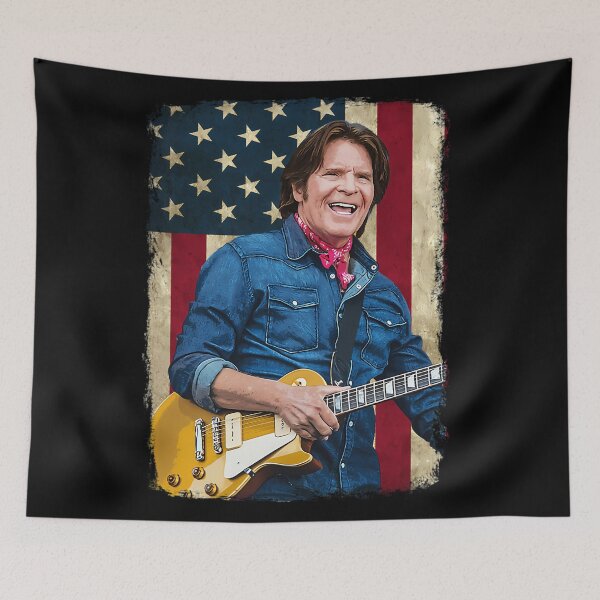 Item preview, Vintage American Flag John Fogerty Legend designed and sold by DicksonLennonG.