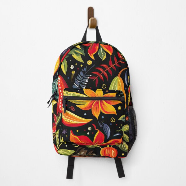 Item preview, A fun & colourful Caribbean Art Style Pattern Black designed and sold by azbondi.