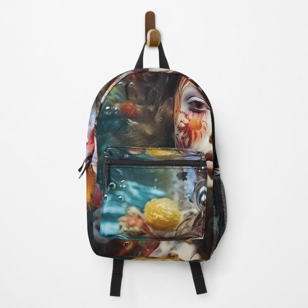 Item preview, Underwater psychedelic woman digital print designed and sold by dcrc.