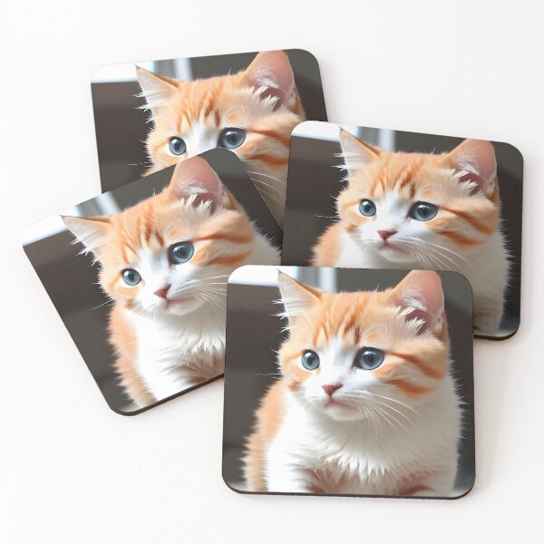 Item preview, Gato naranja - Arte digital moderno designed and sold by Ai-michiart.