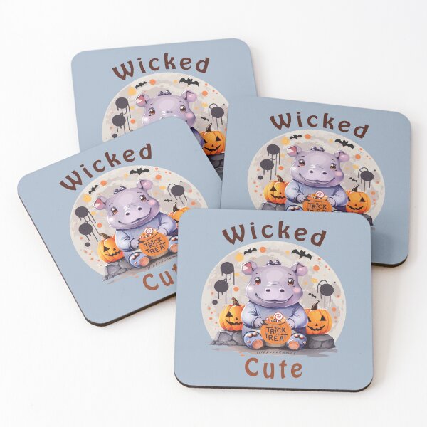 Item preview, Kawaii Halloween Wicked Cute Hippo designed and sold by MvuuStudio.
