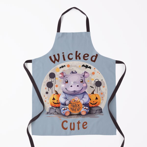 Item preview, Kawaii Halloween Wicked Cute Hippo designed and sold by MvuuStudio.