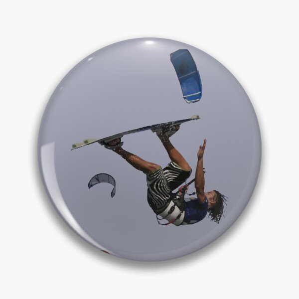 Item preview, Kitesurfer Somersaulting Color Illustration designed and sold by taiche.