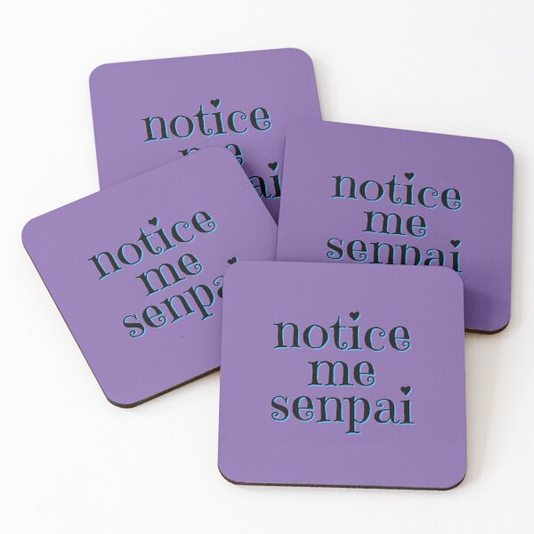 Item preview, Notice Me Senpai - black and blue designed and sold by addie-plays.