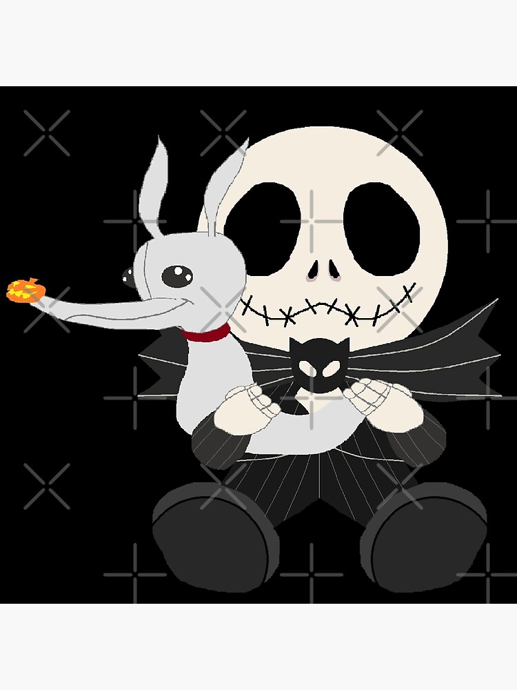 the nightmare before christmas baby jack and his zero plushy doll