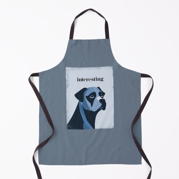 Item preview, "Interesting" Bored Dog, Grunge in Blue designed and sold by Bauani.