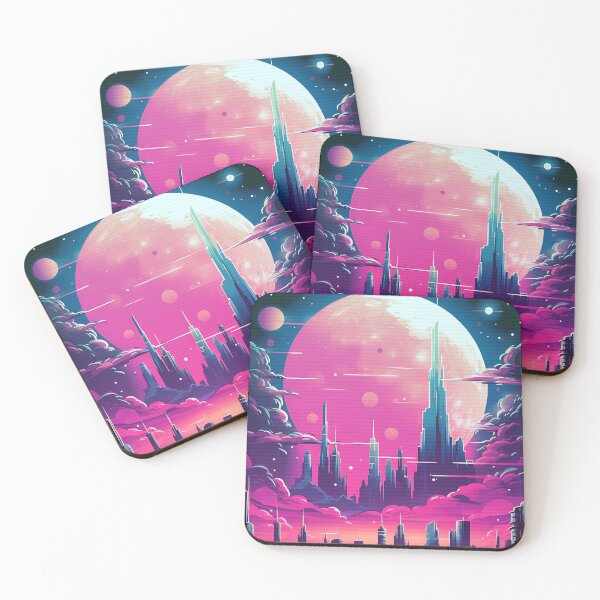 Item preview, Synthwave City Skyline designed and sold by Space Boss.