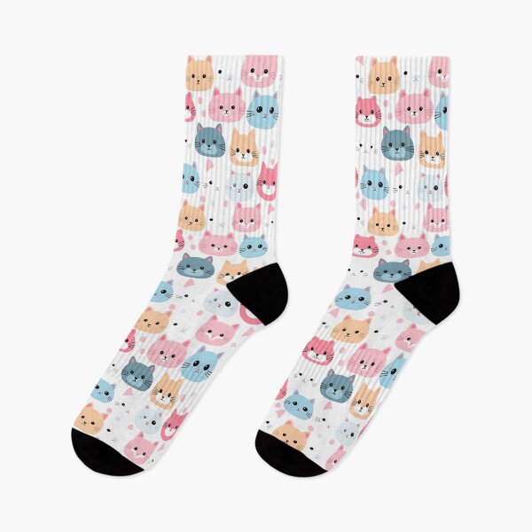 Item preview, Adorable Cat Artistry Seamless Pattern designed and sold by AlienSkinEyes.