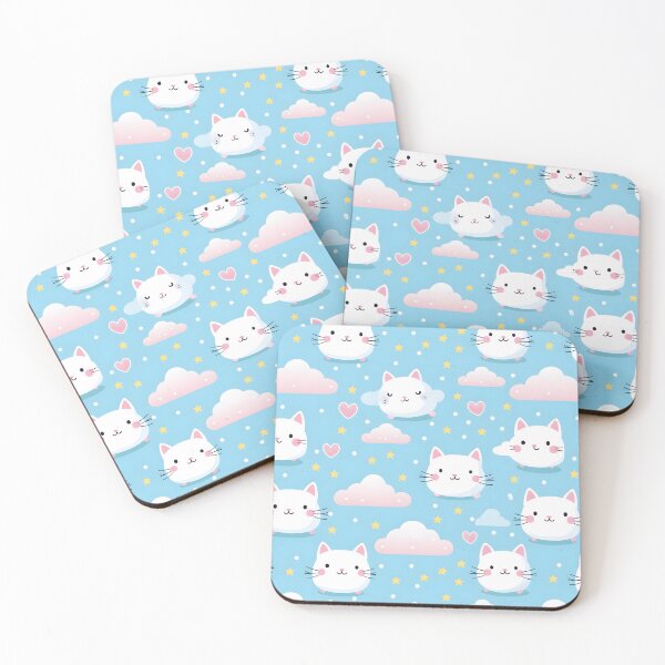 Item preview, Adorable Cat Artistry Seamless Pattern designed and sold by AlienSkinEyes.