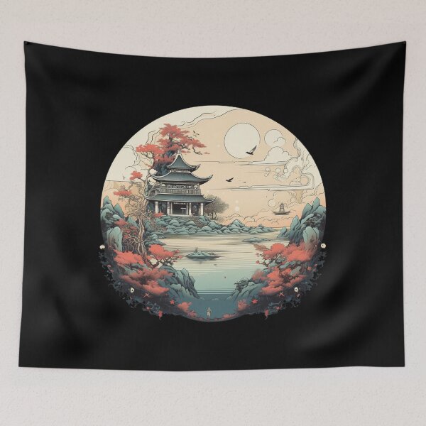 Item preview, Tranquil Zen Japanese Circle of Inspiration for Spiritual Souls designed and sold by AnnaMDesign.