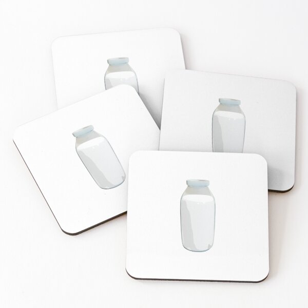 Item preview, Cartoon style bottled milk illustration designed and sold by trepiu.