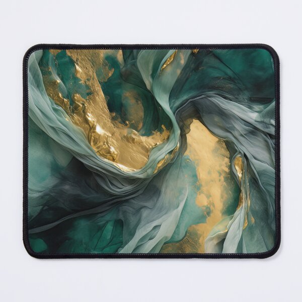 Item preview, Green Gold Fluid Art designed and sold by BilgePaksoylu.