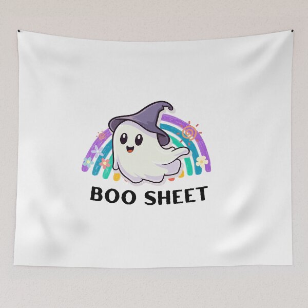 Item preview, Ghost boo cute - Boo sheet - Rainbow designed and sold by CoolFuture.