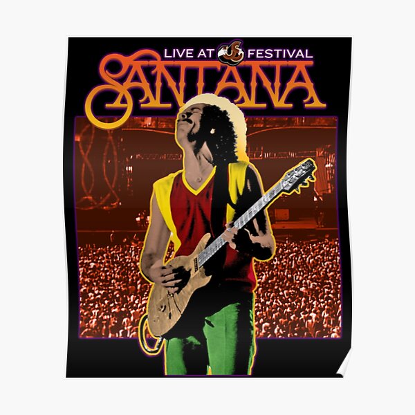 Carlos Santana Guitar Legend Tapestry by Mal Bray - Instaprints