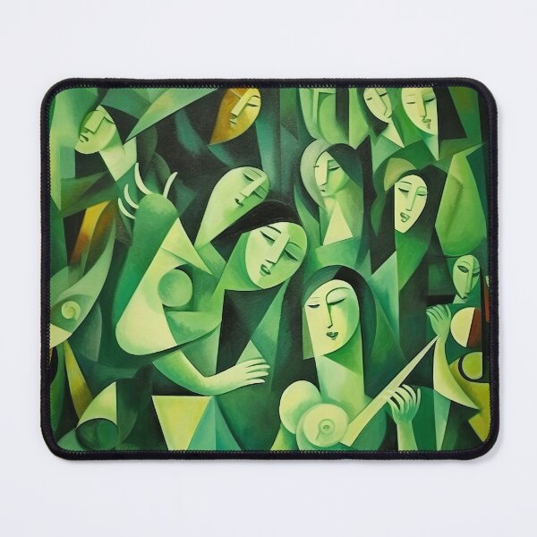 Item preview, Green Rhythms: Cubist Impressions in Art designed and sold by Piotrek0001.